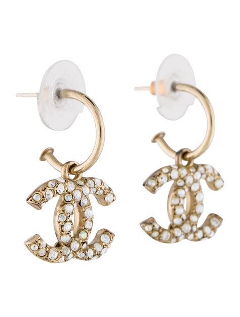 chanel earing cc|real chanel cc earrings.